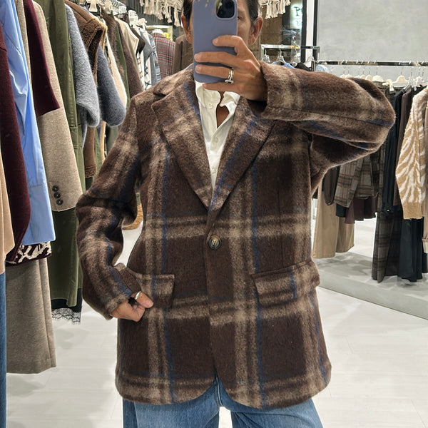 HAVEONE - GIACCA/CAPPOTTO OVER CHECK + COLORI