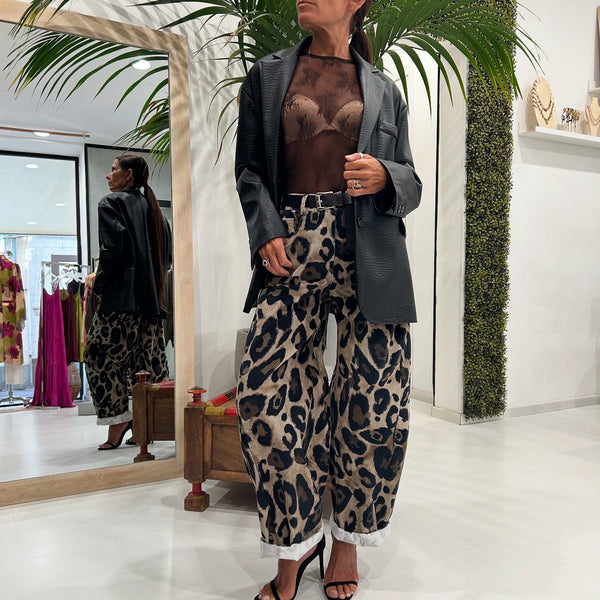 TENSIONE IN - BLAZER OVERSIZE ECOPELLE