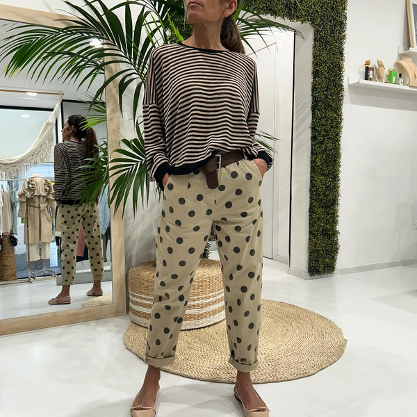 TENSIONE IN - PANTALONE POIS