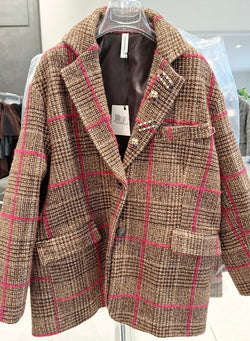 TENSIONE IN - GIACCA OVER PINK STRIPES