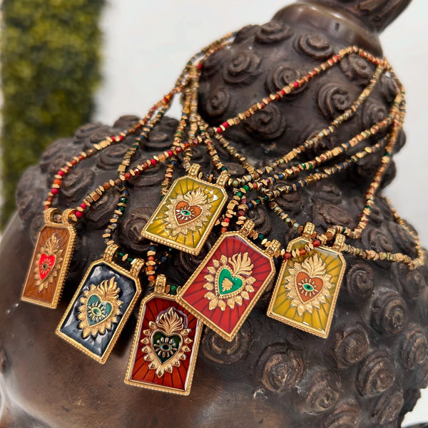COLLANA PIETRE SACRO CUORE