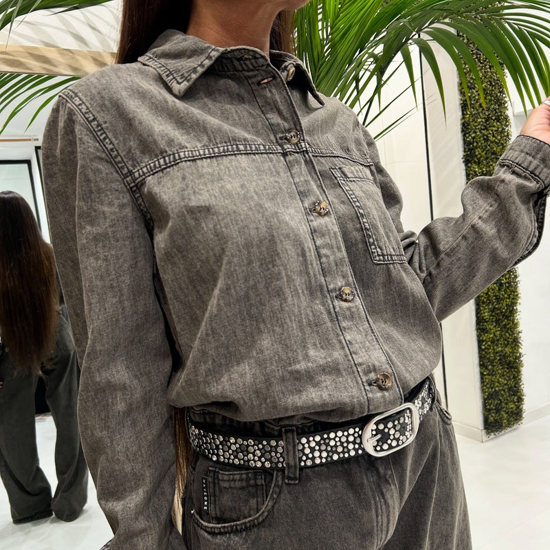 HAVEONE - TUTA DENIM NERA