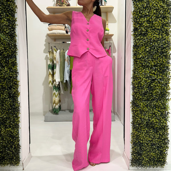 TENSIONE IN - SET GILET E PANTAPALAZZO