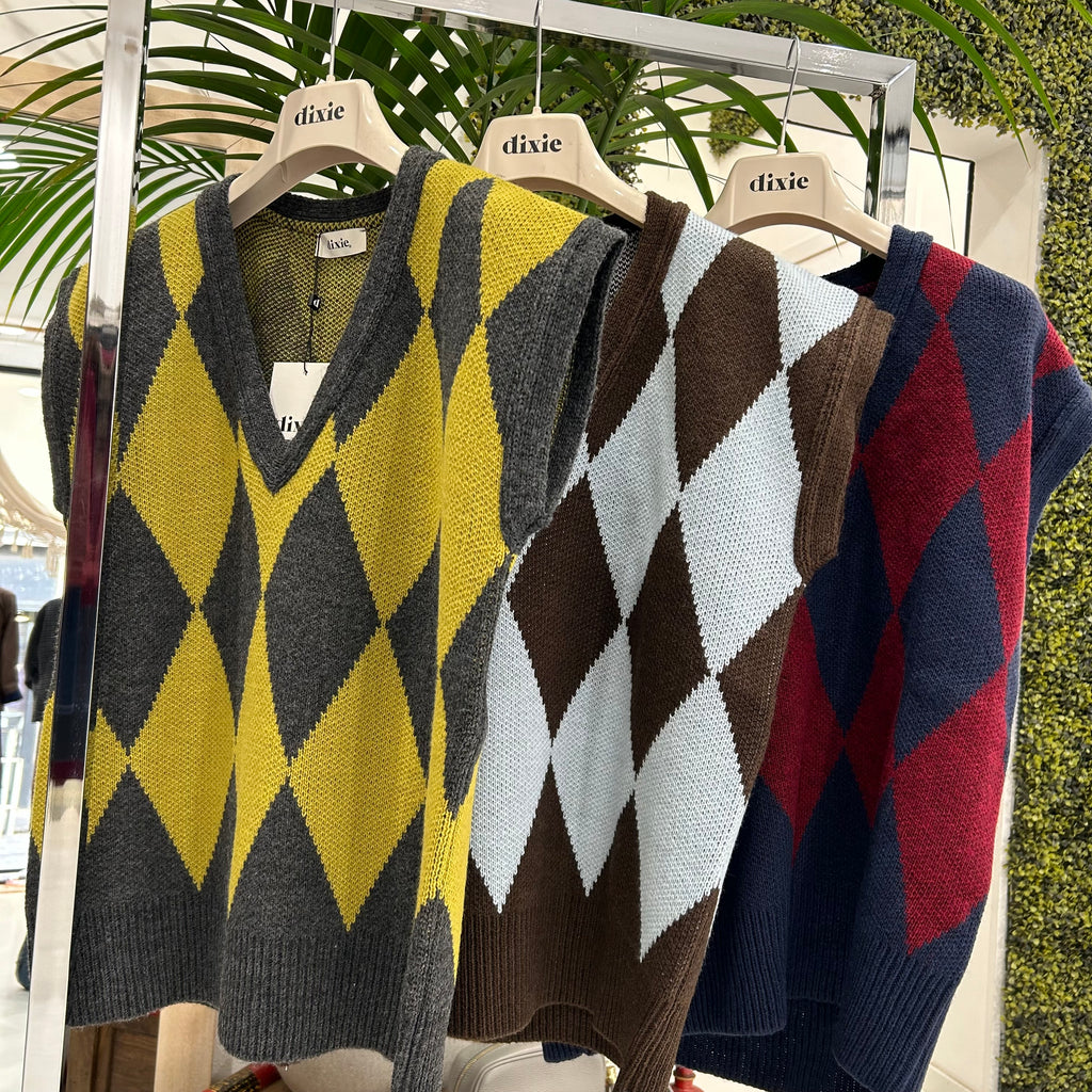 Dixie - Gilet in velluto con cravatta