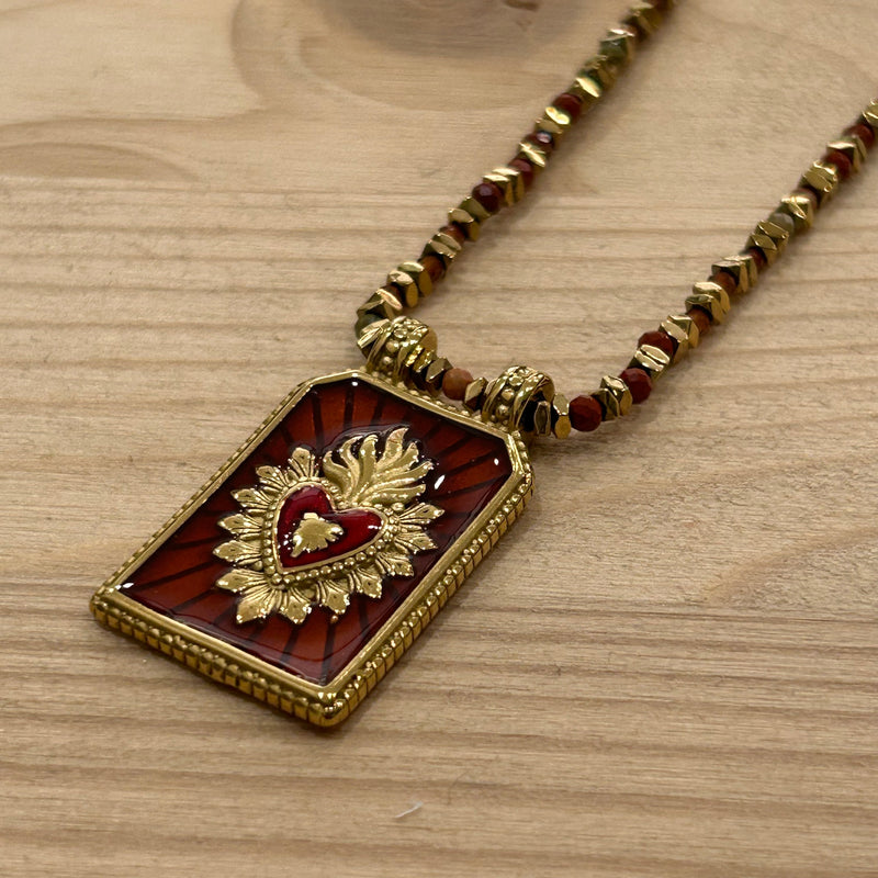 COLLANA PIETRE SACRO CUORE