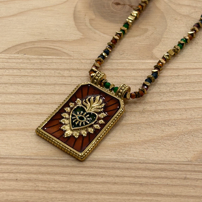 COLLANA PIETRE SACRO CUORE
