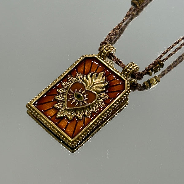 COLLANA CORDINO CUORE SACRO