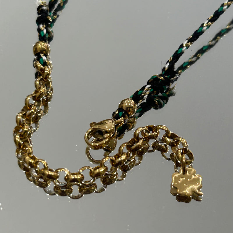 COLLANA CORDINO CUORE SACRO