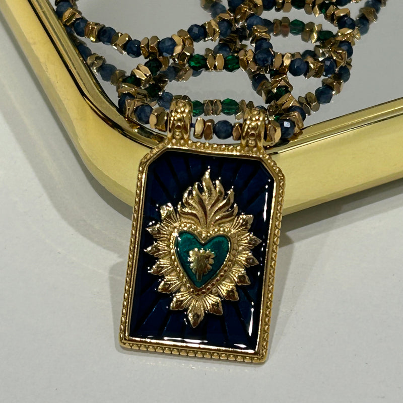 COLLANA PIETRE SACRO CUORE