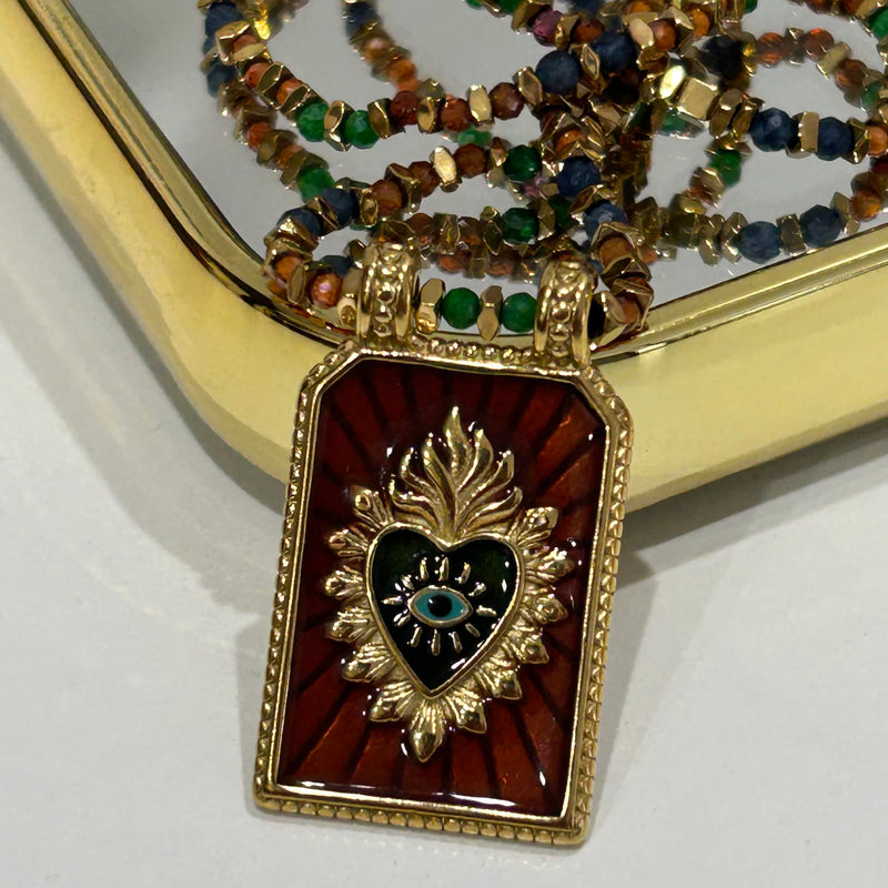 COLLANA PIETRE SACRO CUORE