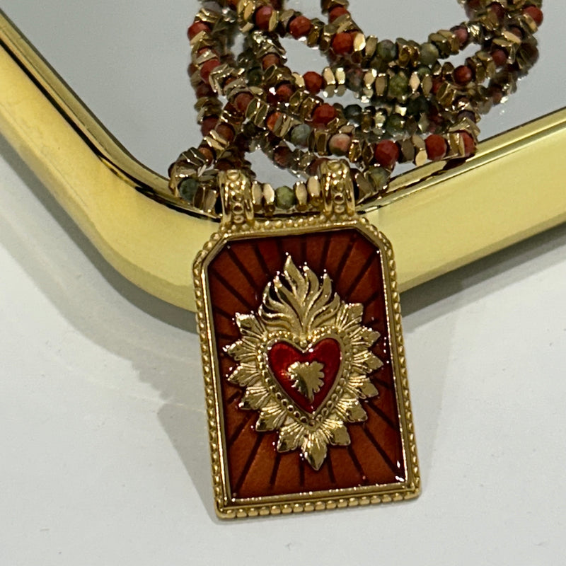 COLLANA PIETRE SACRO CUORE