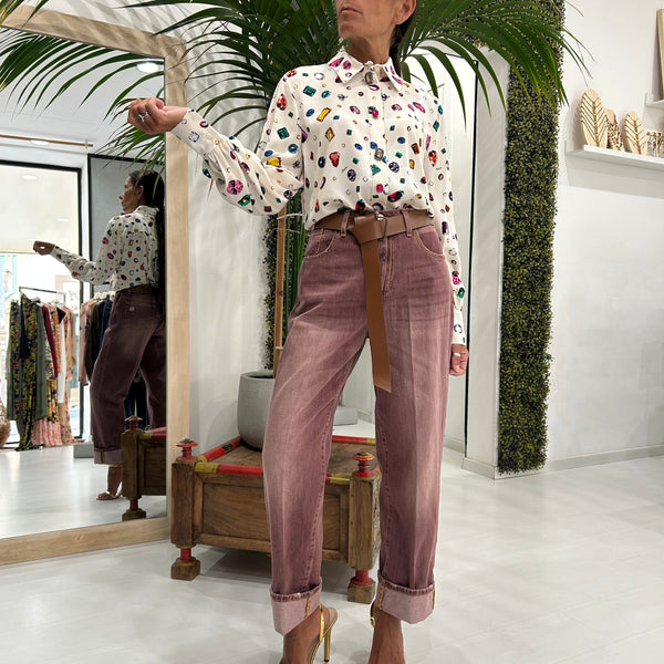 HAVEONE - DENIM MANDY BORDEAUX