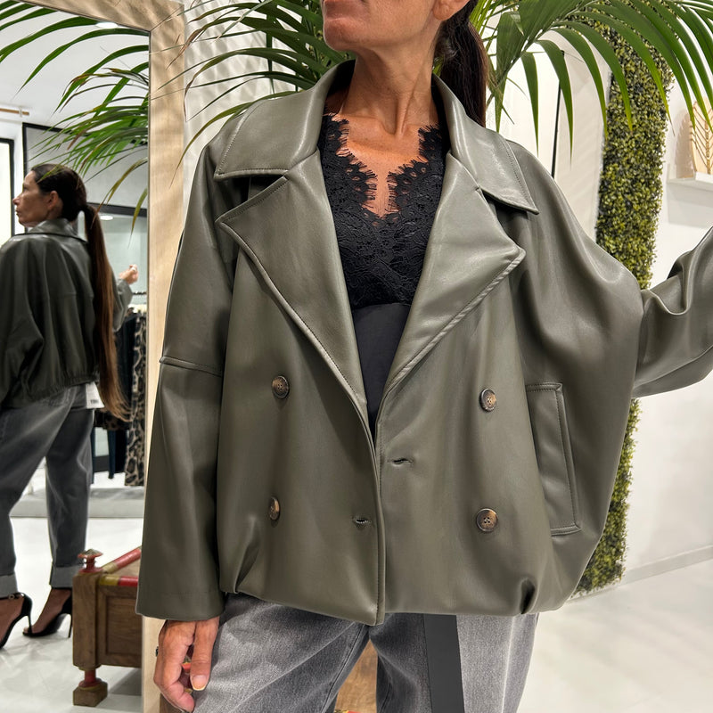 HAVEONE - GIACCA ECOPELLE OVERSIZE