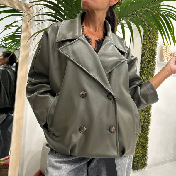 HAVEONE - GIACCA ECOPELLE OVERSIZE