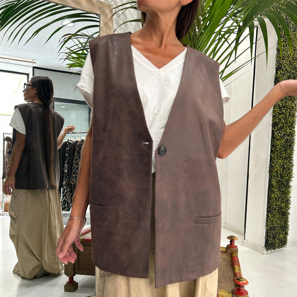 TENSIONE IN - GILET OVER ECOPELLE