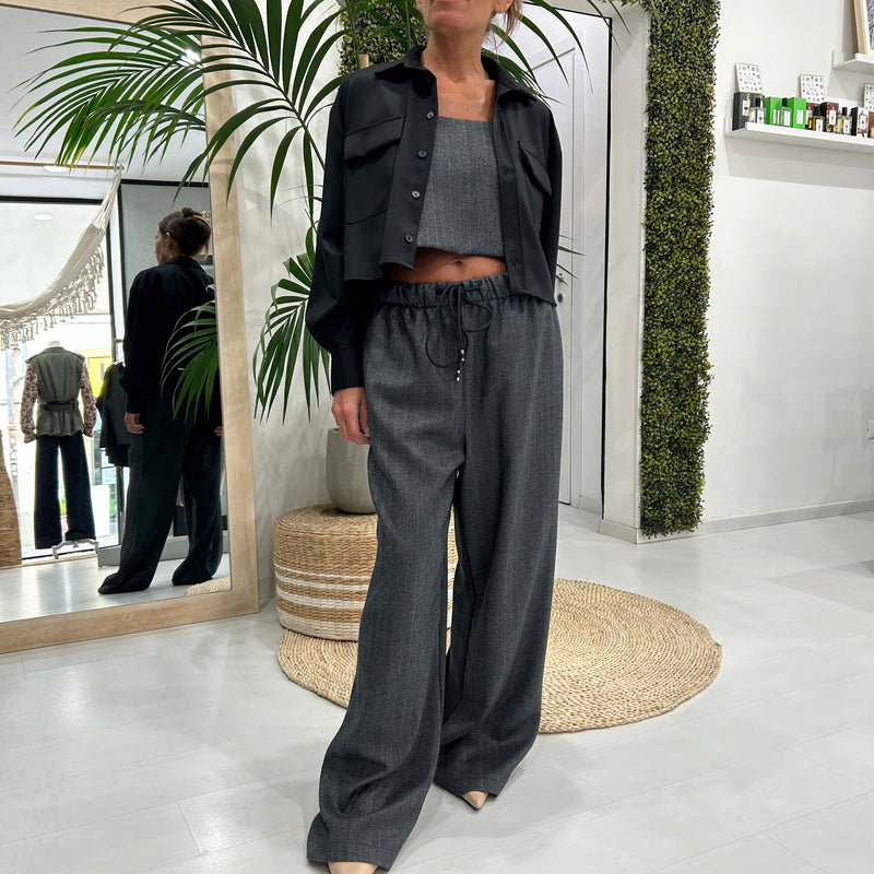 VICOLO - CAMICIA CROPPED + COLORI