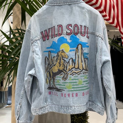 VICOLO - GIACCA DENIM WILD SOUL