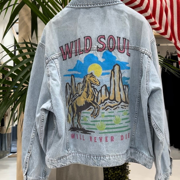 VICOLO - GIACCA DENIM WILD SOUL