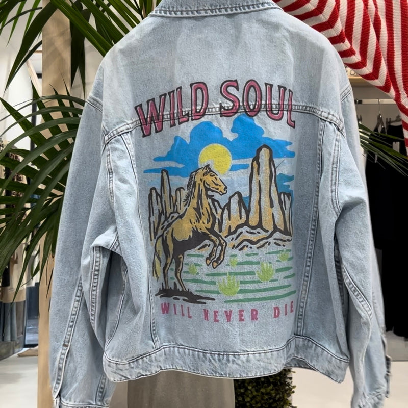 VICOLO - GIACCA DENIM WILD SOUL