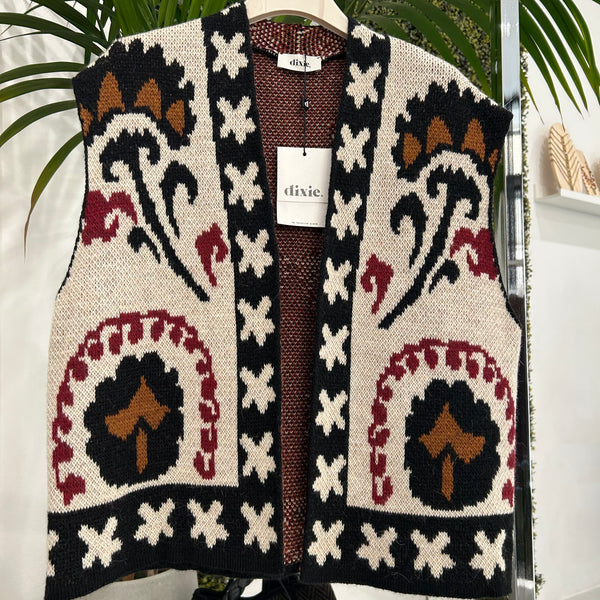 DIXIE - GILET NAVAJO CHIARO