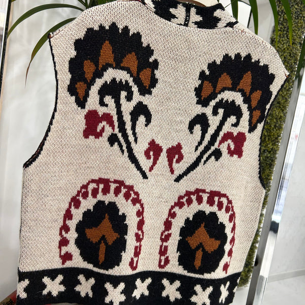 DIXIE - GILET NAVAJO CHIARO