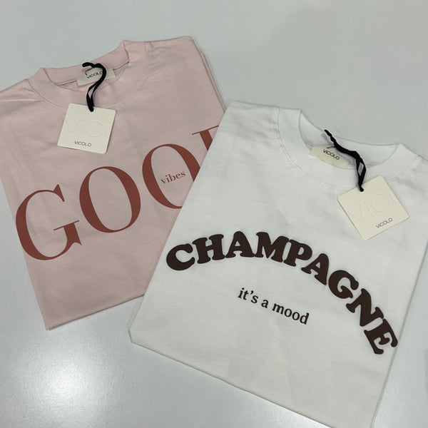 VICOLO - T-SHIRT GOOD VIBES
