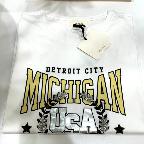 VICOLO - T-SHIRT MICHIGAN