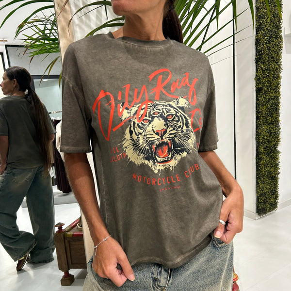 HAVEONE - T-SHIRT TIGER MOTORCYCLE CLUB + COLORI