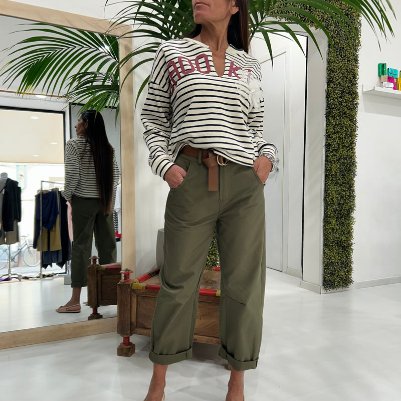VICOLO - PANTALONE BAGGY + COLORI