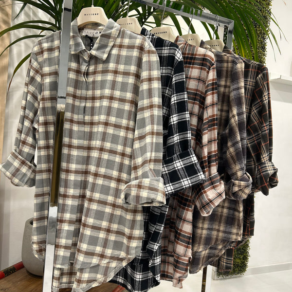 HAVEONE - CAMICIA CHECK FLANELLA