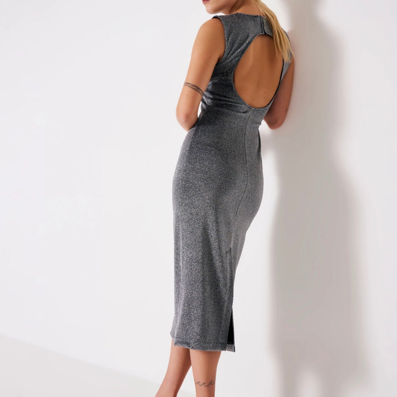 VICOLO - ABITO LUREX CON OBLO’