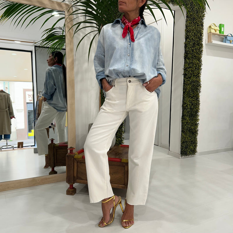 TENSIONE IN - JEANS DRILL’90 BIANCO