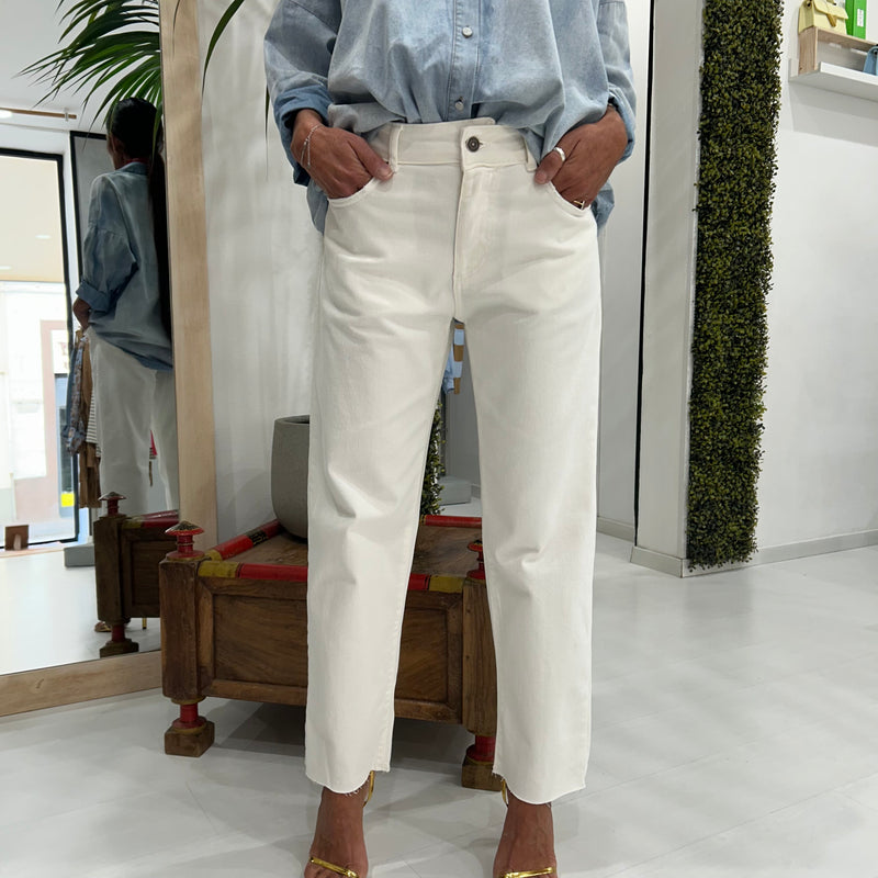 TENSIONE IN - JEANS DRILL’90 BIANCO