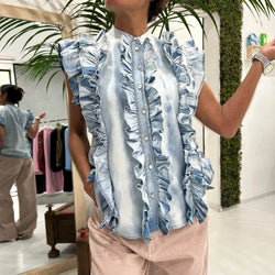 TENSIONE IN - CAMICIA SMANICATA LOLA