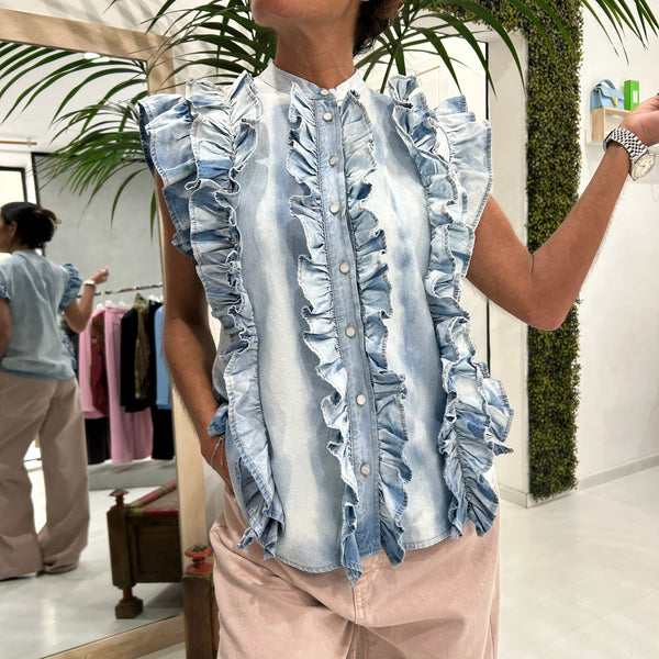 TENSIONE IN - CAMICIA SMANICATA LOLA