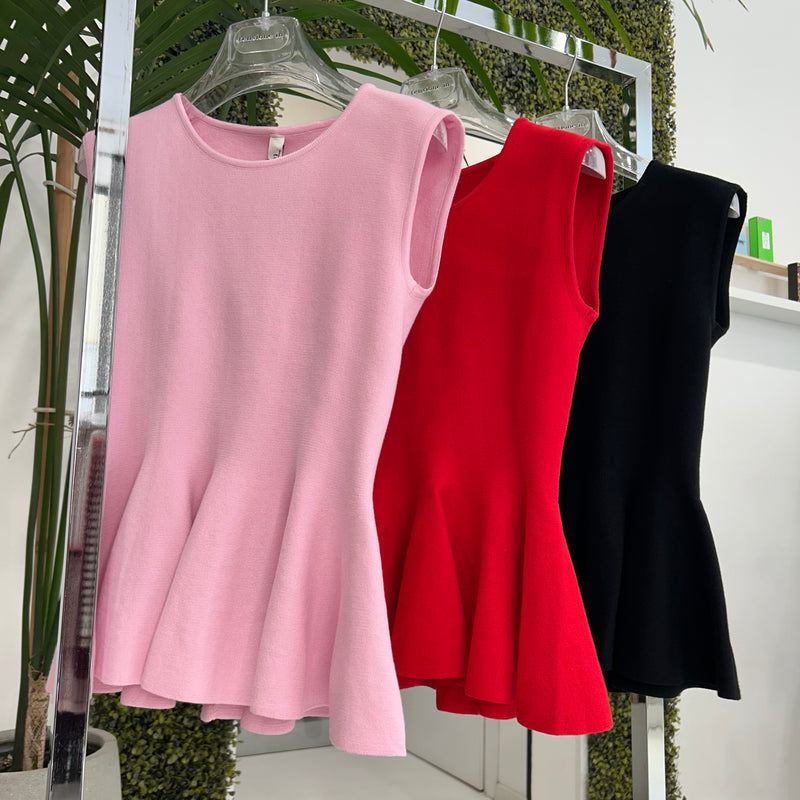 TENSIONE IN - TOP IN MAGLIA TULIPANO + COLORI