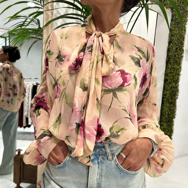 DIXIE - BLUSA FLOWER PRINT
