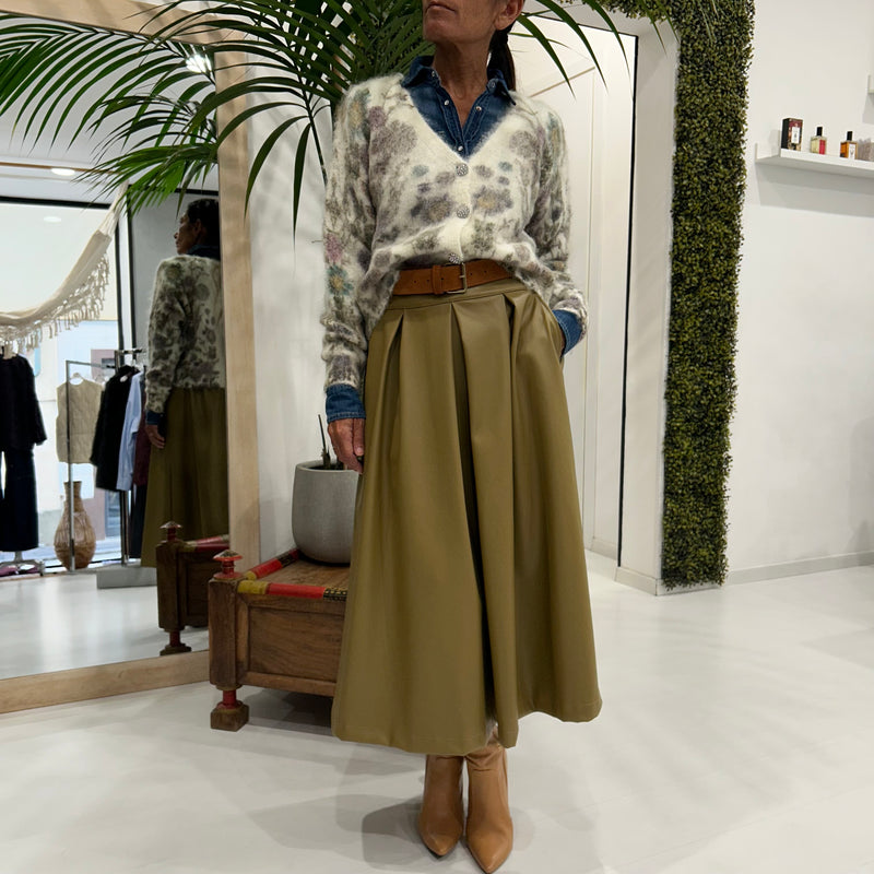 TENSIONE IN - GONNA OLIVIA IN ECOPELLE